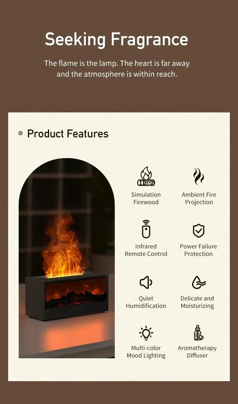 Flame Effect Aroma Diffuser