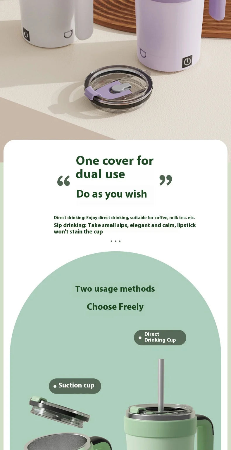 Self-Stirring Insulated Mug