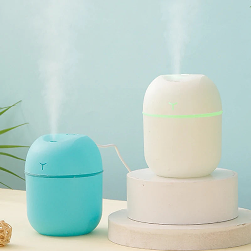 Mini USB Desk Humidifier with Night Light – Quiet, Portable & Stylish