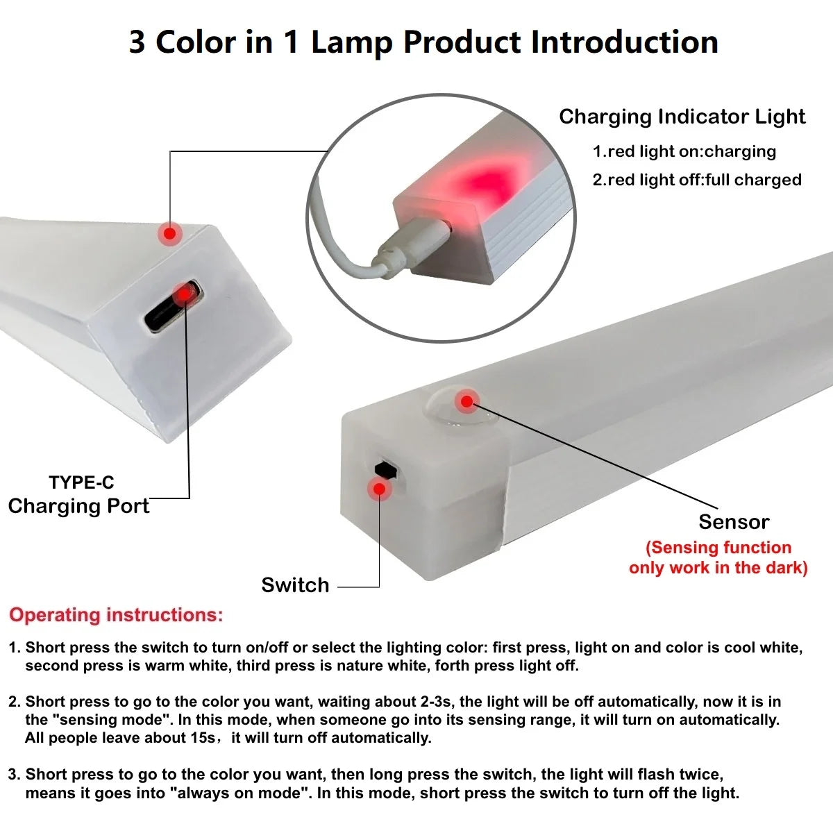 Motion Sensor LED Light Bar