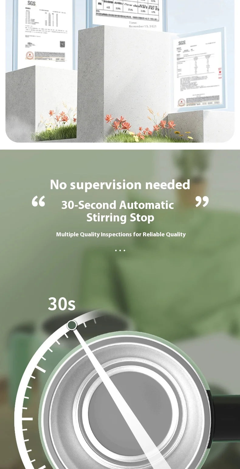 Self-Stirring Insulated Mug