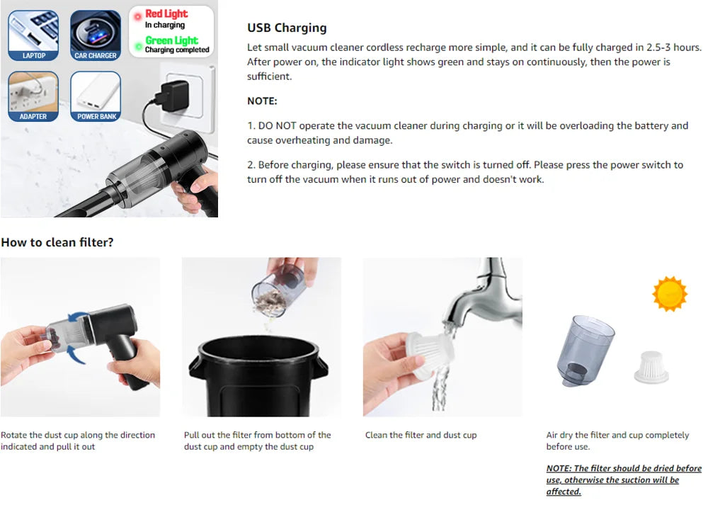 Wireless Handheld Vacuum