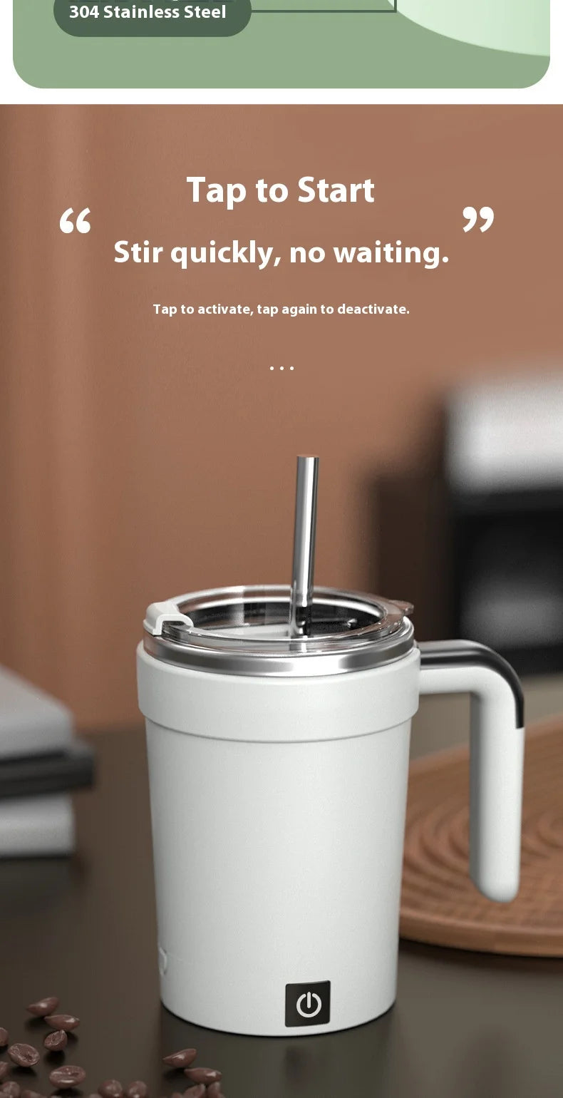 Self-Stirring Insulated Mug