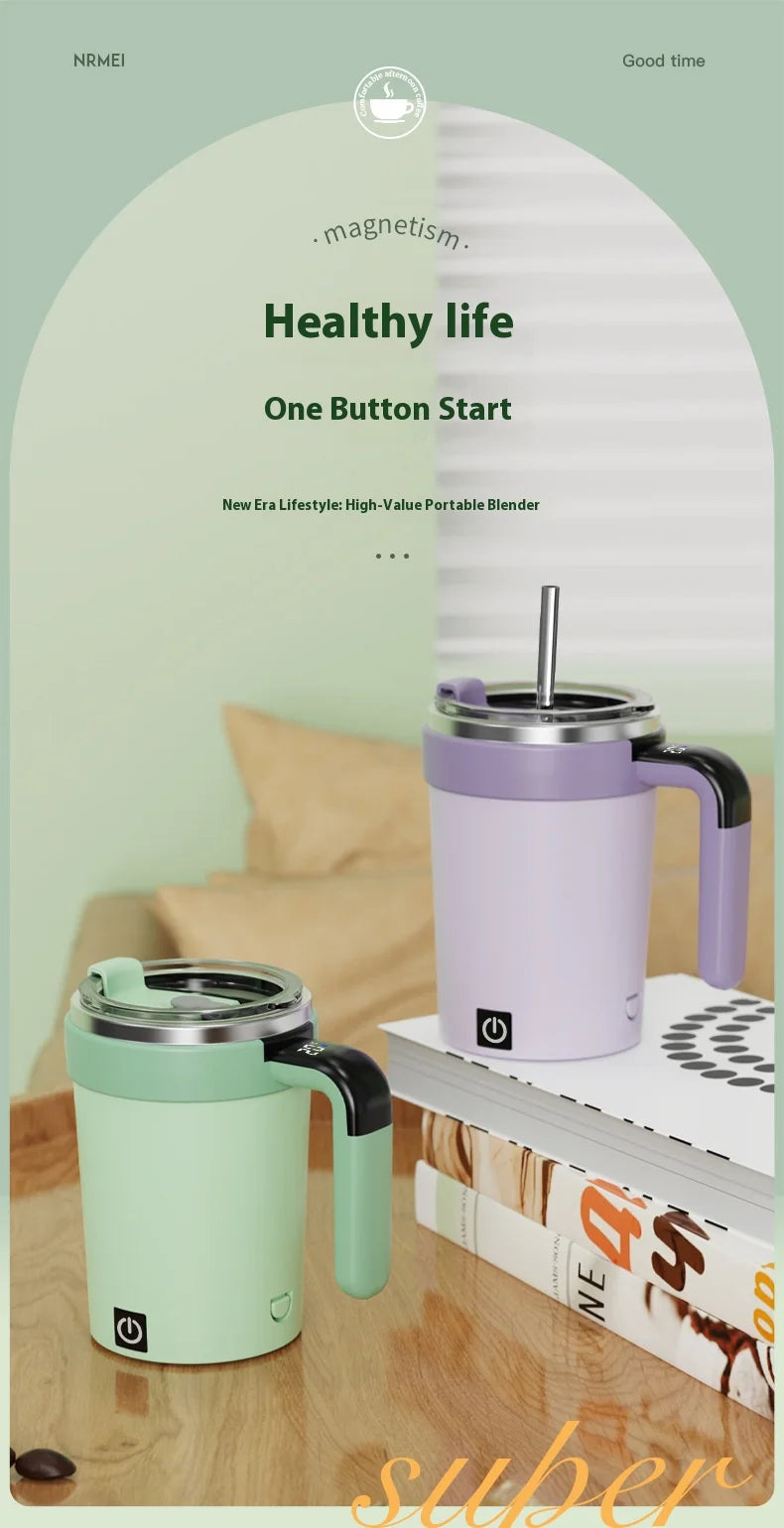 Self-Stirring Insulated Mug