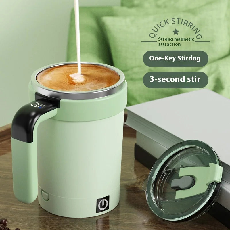 Self-Stirring Insulated Mug