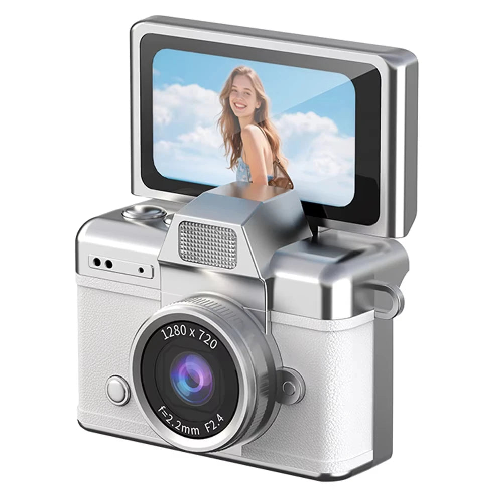Mini Retro Digital Camera with Flip Screen – Pocket Camera for Everyday Moments