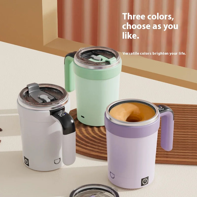 Self-Stirring Insulated Mug