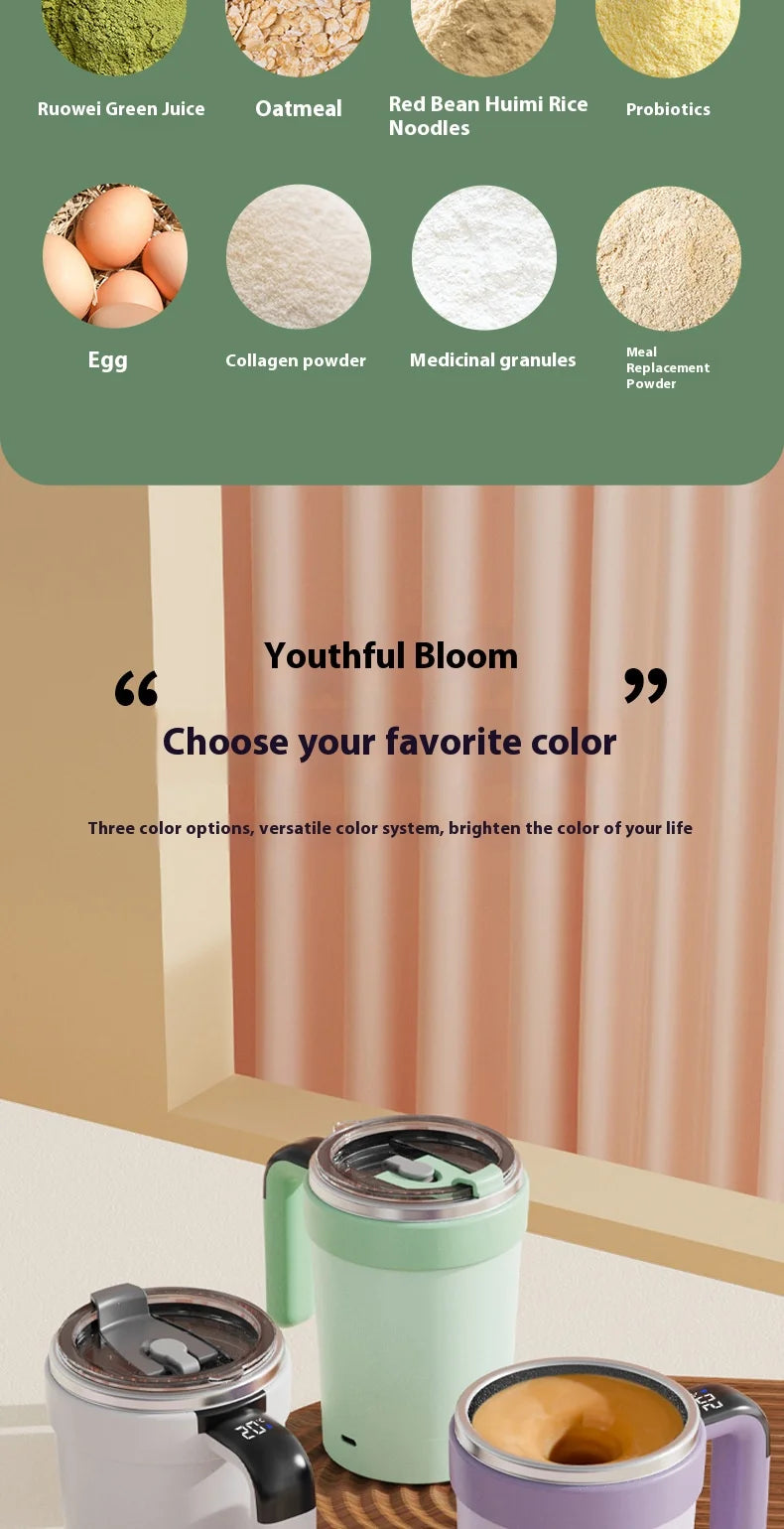 Self-Stirring Insulated Mug