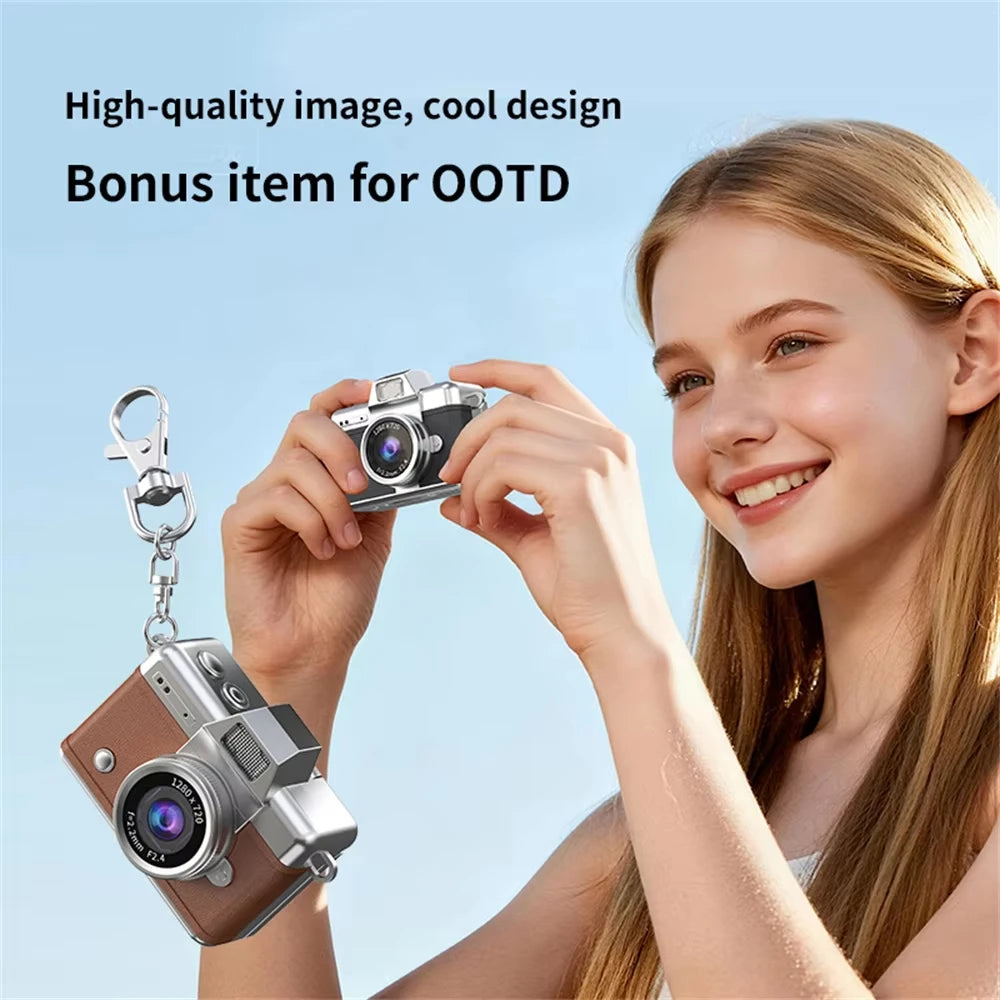 Mini Retro Digital Camera with Flip Screen – Pocket Camera for Everyday Moments