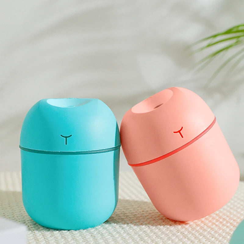 Mini USB Desk Humidifier with Night Light – Quiet, Portable & Stylish