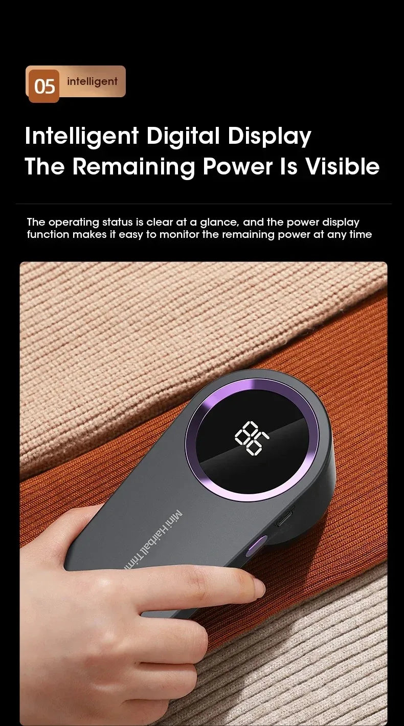 Fabric Shaver with LED Display