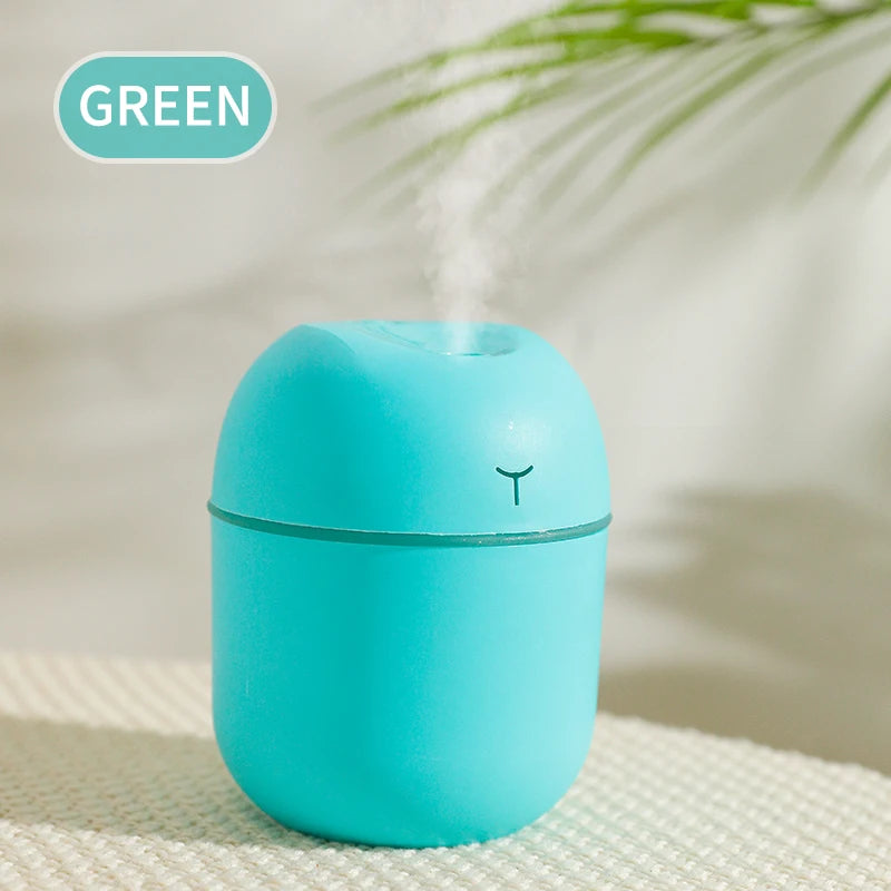 Mini USB Desk Humidifier with Night Light – Quiet, Portable & Stylish