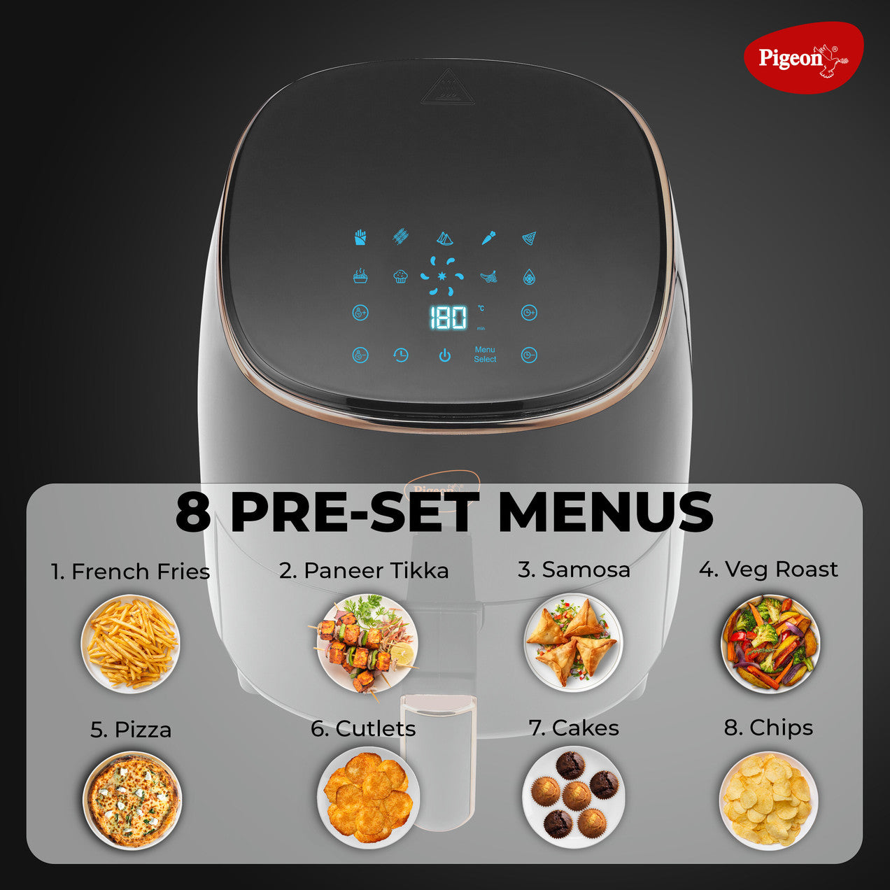 Pigeon Healthy Fryer Digital Air Fryer